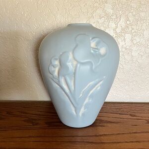 Vintage Royal Haeger Light Blue Calla Lily Vase #7102